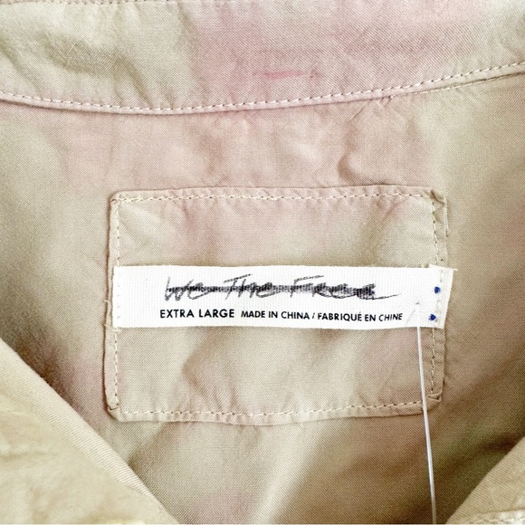 Free People Yellow Ombre Button-Up Top - Picture 6 of 6